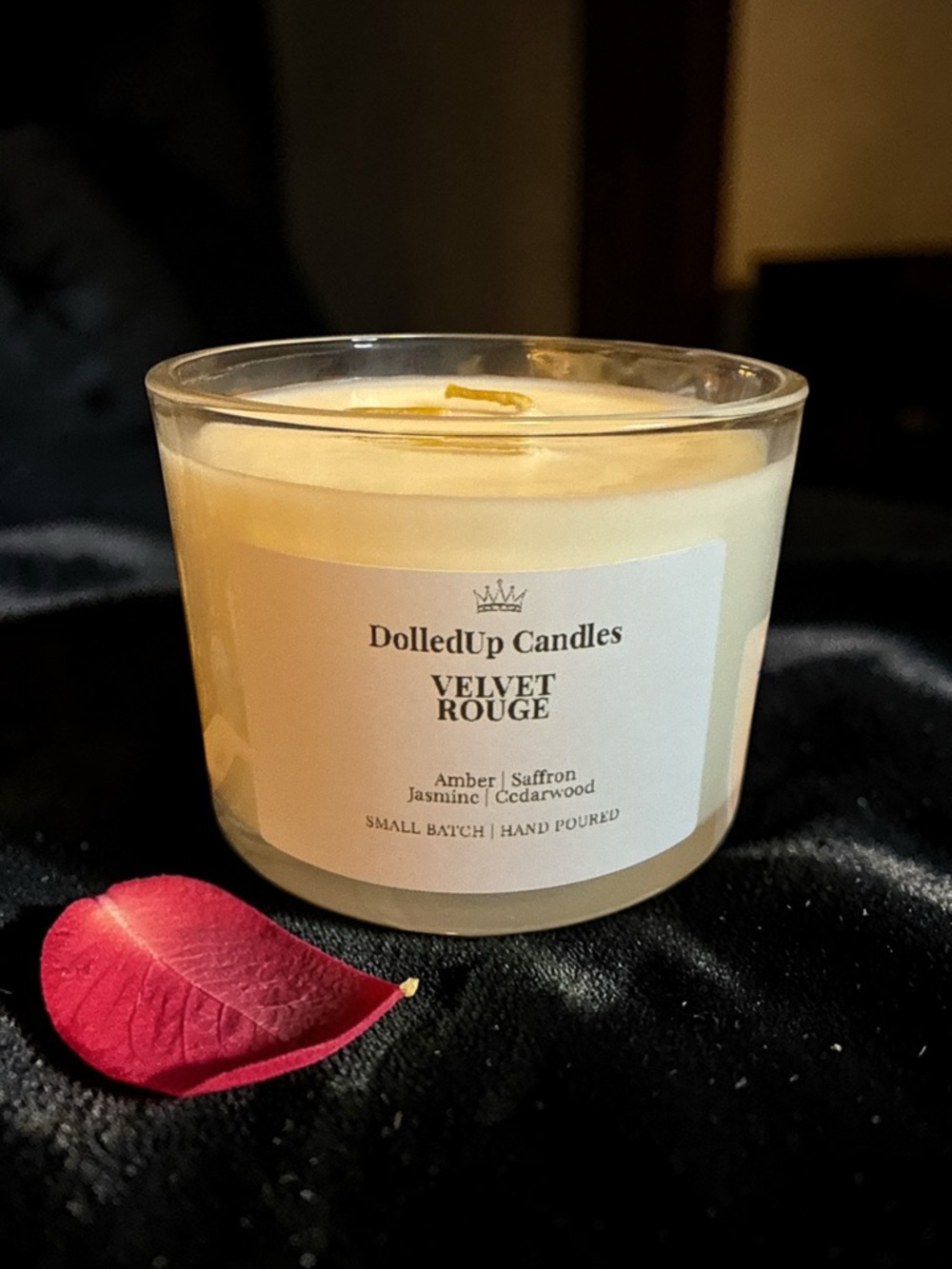 16oz Velvet Rouge Luxury Soy Candle | BR 540 Inspired - Picture 2 of 2